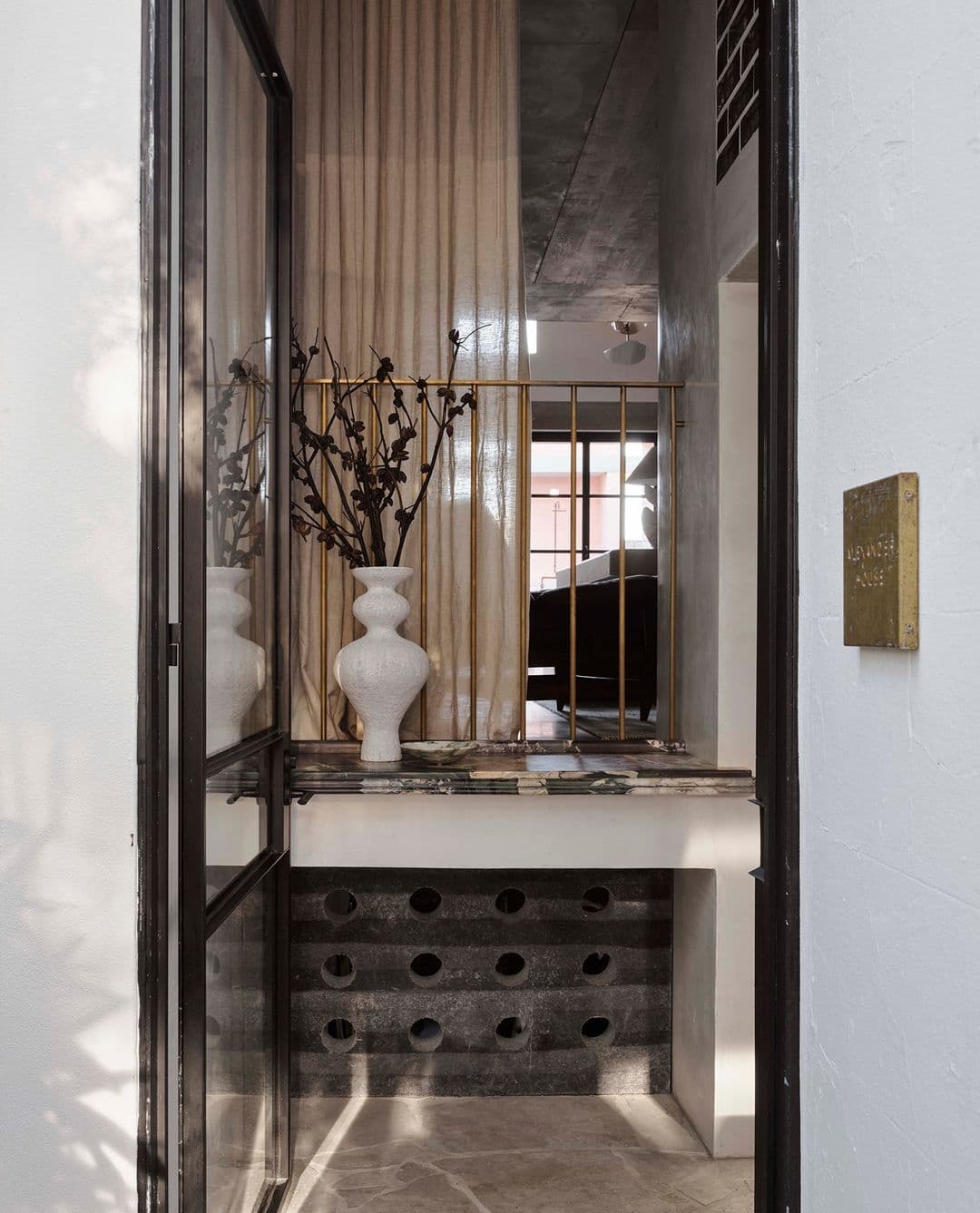 Breccia Marble Entry Feature